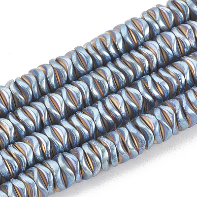 Electroplate Non-magnetic Synthetic Hematite Beads Strands G-N0322-01-1
