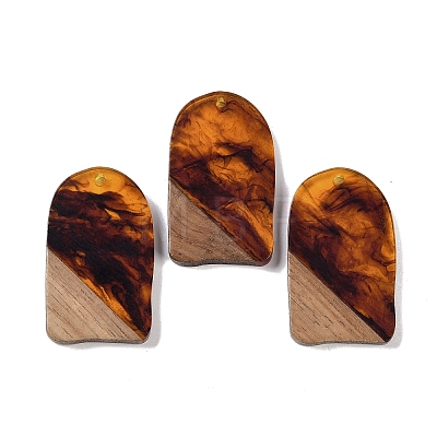 Resin & Wood Pendants WOOD-F015-13B-1