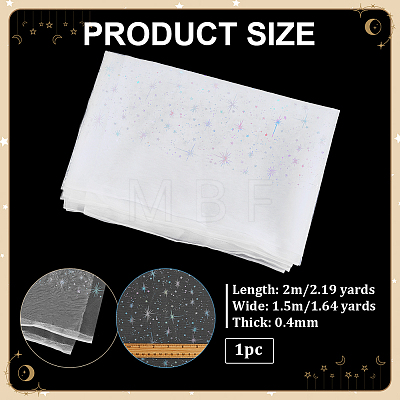 Star Pattern Nylon Fabric DIY-PH0038-37D-1