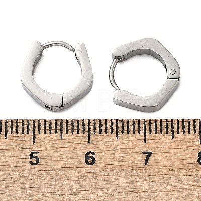 304 Stainless Steel Polishing Effect Hoop Earrings EJEW-M001-35P-1