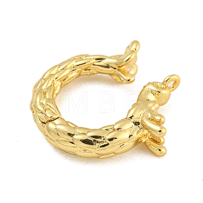 Rack Plating Brass Twister Clasps KK-F876-10G-1