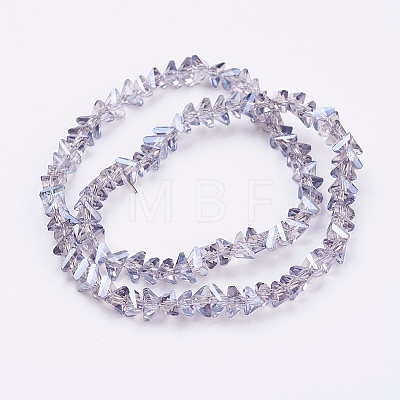 Electroplate Glass Beads Strands EGLA-J145-6mm-PL03-1
