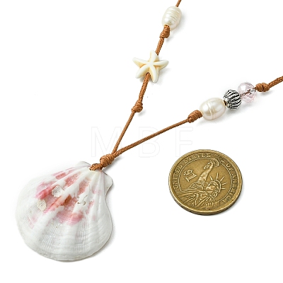 Shell Pendant Necklaces X1-NJEW-TA00179-01-1