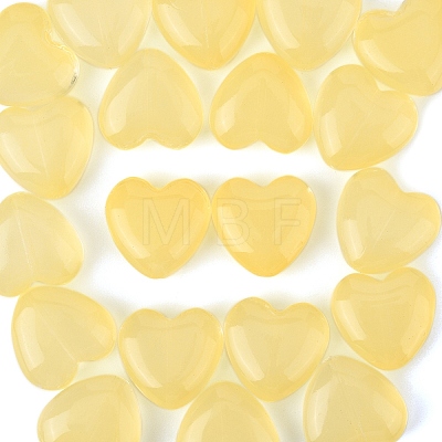 20Pcs Transparent Spray Painted Glass Beads GLAA-YW0004-79D-1