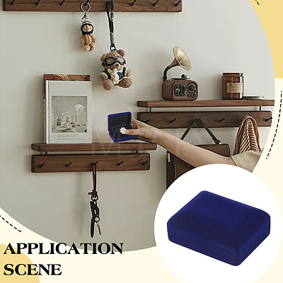Flocking Jewelry Boxes for Badge CON-WH0112-067A-1