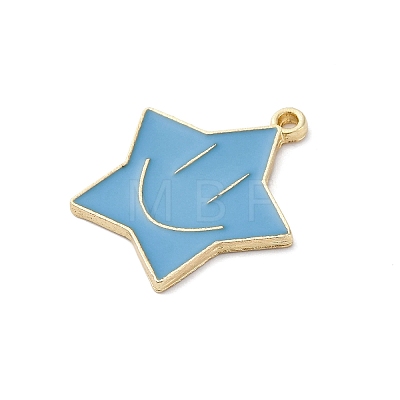 Alloy Enamel Pendants ENAM-F152-05G-02-1