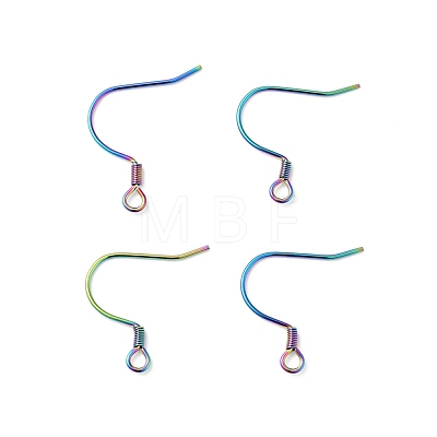 304 Stainless Steel Earring Hooks STAS-F227-28-MC-1