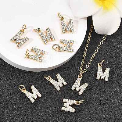 SHEGRACE Brass Micro Pave Clear Cubic Zirconia Pendants XGRQ29963-394G-M-1