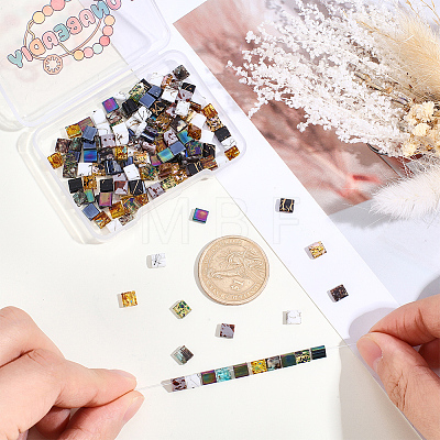 180Pcs 10 Styles Electroplate Glass Seed Beads SEED-PA0001-32-1
