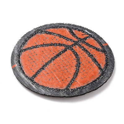 Sports Ball Theme Computerized Towel Fabric Embroidery Iron on Cloth Patches PATC-WH0007-23D-1