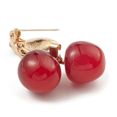 Alloy Enamel Brooch Pin X-JEWB-Q030-10G-01-1