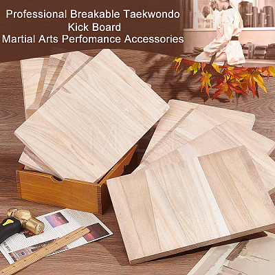 Wood Boards for Taekwondo Performances AJEW-WH0009-14-1