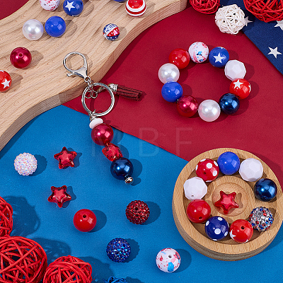Independence Day Themed DIY Beads Kits DIY-BM0002-83-1