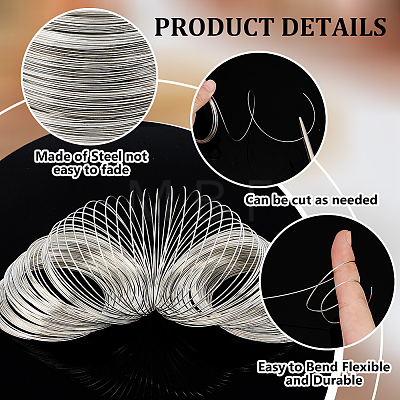 2 Colors Steel Memory Wire TWIR-BBC0001-04B-1