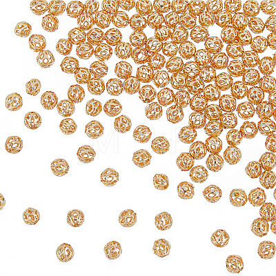 150Pcs Brass Hollow Beads KK-HY0001-69-1