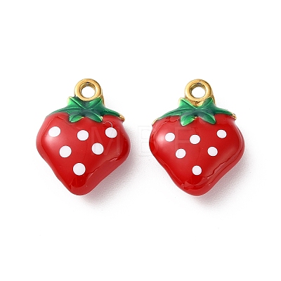 304 Stainless Steel Enamel Pendants SA-L002-20G-04-1