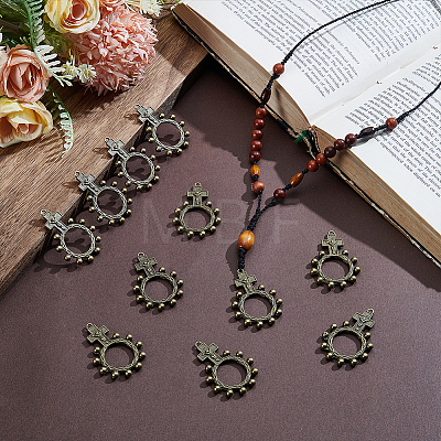 26Pcs Tibetan Style Alloy Pendants TIBEP-UN0001-28AB-1