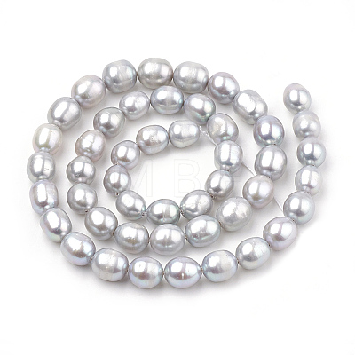 Natural Cultured Freshwater Pearl Beads Strands PEAR-N012-06U-1