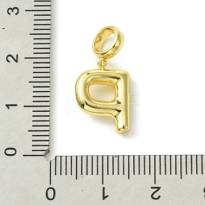 Rack Plating Brass with ABS Plastic Pearl European Dangle Charms KK-G501-02P-G-1