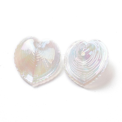 UV Plating Rainbow Iridescent Acrylic Pendants OACR-C003-08G-1