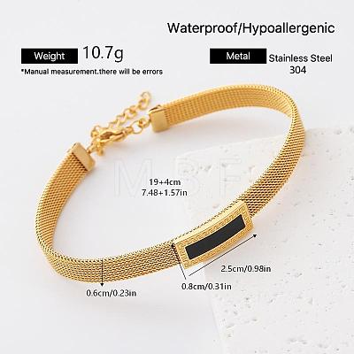 304 Stainless Steel Link Bracelets for Women NS7059-5-1