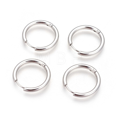 304 Stainless Steel Hoop Earrings EJEW-P177-P-16-1