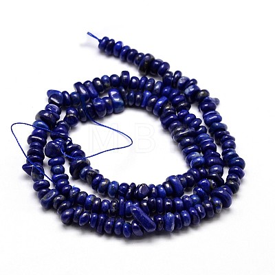 Natural Lapis Lazuli Chip Beads Strands G-E271-121-1