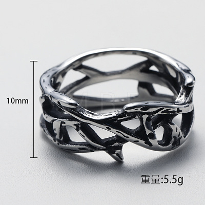 304 Stainless Steel Finger Rings FS-WG2B888-01-1