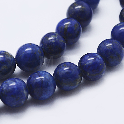 Natural Lapis Lazuli Beads Strands G-P348-01-12mm-1