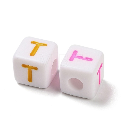 Opaque Acrylic Beads OACR-I022-01T-1