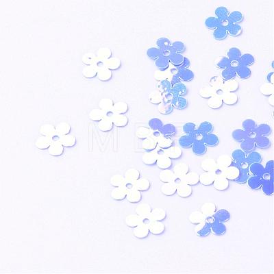 Ornament Accessories Disc Plastic Paillette Beads PVC-R016-0570-1