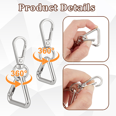 8Pcs Zinc Alloy Swivel Clasps FIND-GA0005-37P-1
