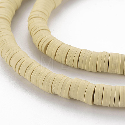 Handmade Polymer Clay Beads Strands CLAY-R089-6mm-117-1
