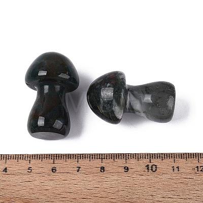 Natural African Bloodstone Mushroom Display Decorations G-Q602-03C-1
