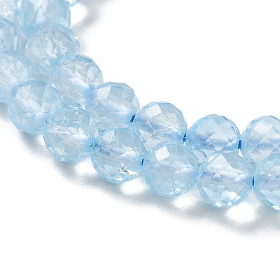 Natural Topaz Crystal Beads Strands G-P514-A02-04-1
