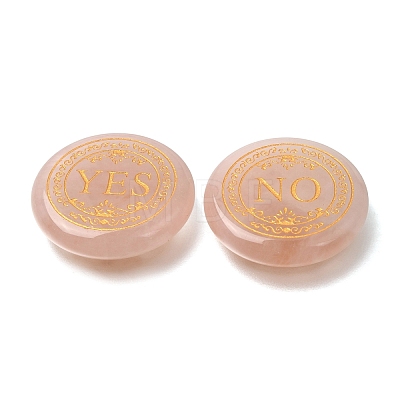 Engraved Natural Rose Quartz Decision Stones GG-CBA6D08-C06-1