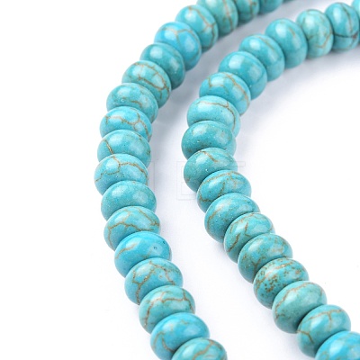 Synthetic Turquoise Beads Strands TURQ-G109-8x5mm-06-1