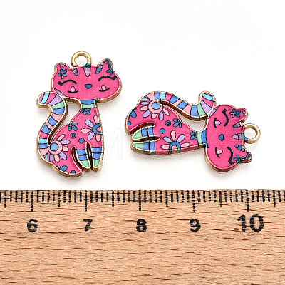 Printed Alloy Pendants PALLOY-H127-01G-03-01-1