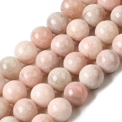 Natural Pink Opal Beads Strands G-G829-03-8mm-1