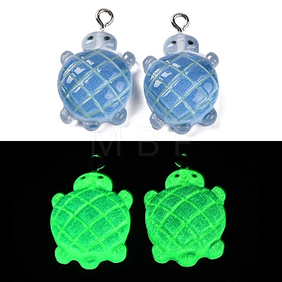 Gradient Color & Luminous Opaque Resin Pendants RESI-S011-01A-1