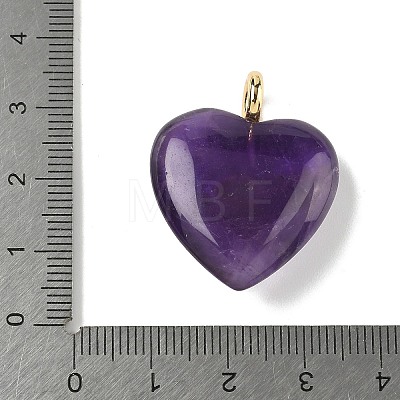 Natural Amethyst Pendants G-P585-03G-11-1