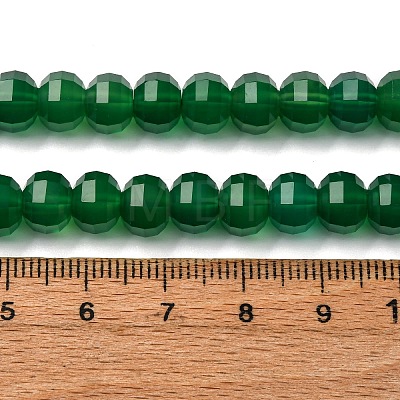 Natural Green Onyx Agate Beads Strands G-P587-D16-03-1