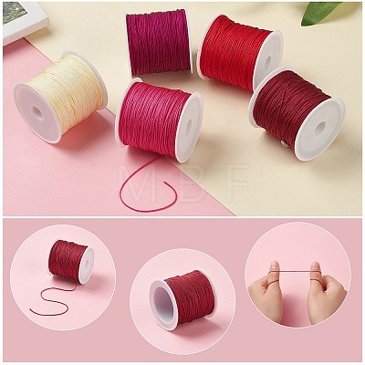   5 Rolls 5 color Nylon Thread Cord NWIR-PH0001-86-1