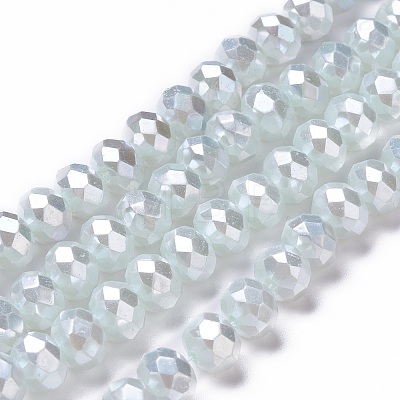 Opaque Glass Beads Strands GLAA-H022-01A-1