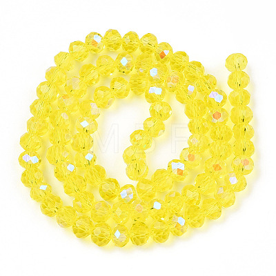 Electroplate Glass Beads Strands LS-EGLA-A034-T4mm-L28-1