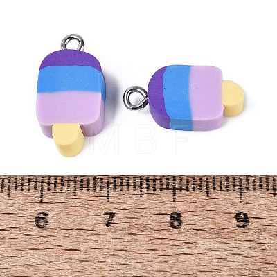 Handmade Polymer Clay Pendants CLAY-Q253-07P-10-1