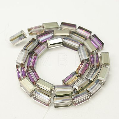 Electroplate Glass Beads EGLA-J023-12x6mm-03-1