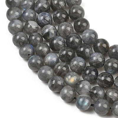 Natural Labradorite Beads Strands G-P336-19-8mm-01-1