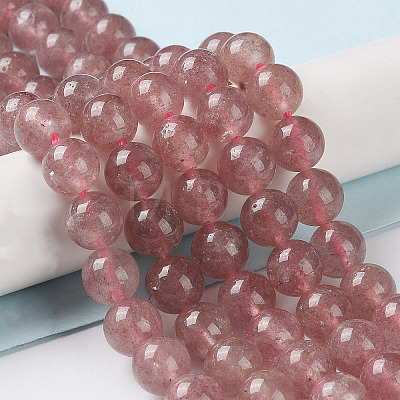 Natural Strawberry Quartz Beads Strands G-R435-03-A01-1