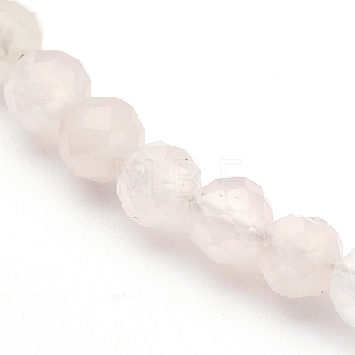Natural Rose Quartz Beaded Necklaces NJEW-JN03315-02-1